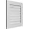 Ekena Millwork Vertical Surface Mount PVC Gable Vent: Functional, w/ 3-1/2"W x 1"P Standard Frame, 24"W x 26"H GVPVE24X2601SF - alternate 4